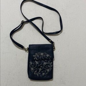 Milo canada black Leather Crossbody Bag women small travel vacation casual Y2K